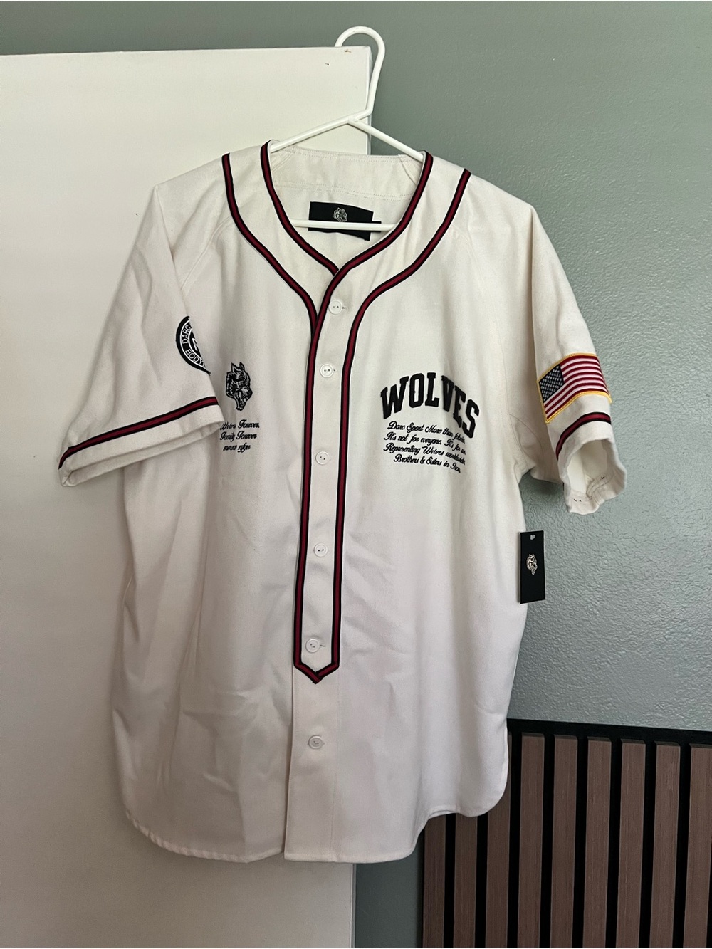 Darc Sport Our Way Heritage Baseball Jersey Wolves Embroidery